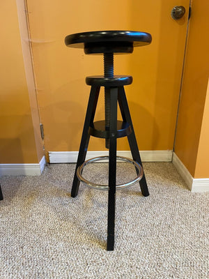 Wood Swivel Stool
