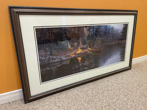 Signed / Numbered / Framed Print – Darrell Bush “A Place in the Pines” (2ft x 3.5ft)