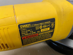 DeWalt Angle Grinder DW831