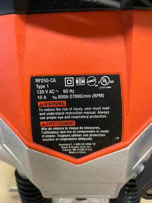 Black & Decker Plunge Router RP250-CA Lot