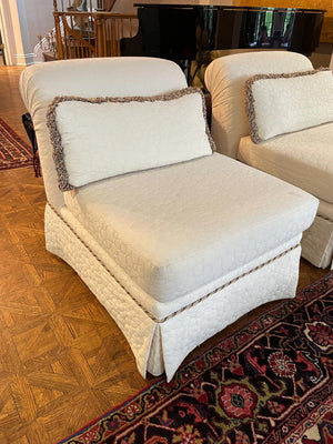 White Accent Chair Lot #1