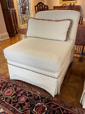 White Accent Chair Lot #1