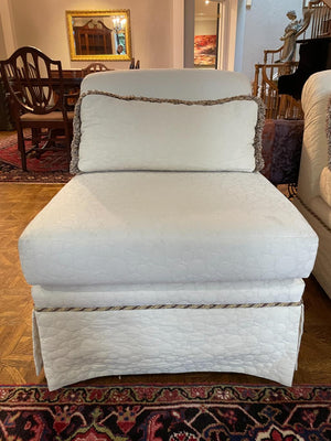 White Accent Chair Lot #1