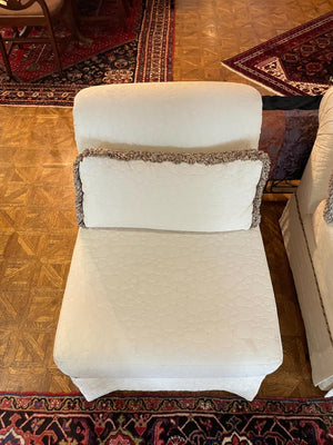 White Accent Chair Lot #1