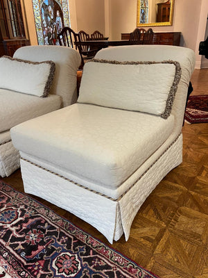 White Accent Chair Lot #2