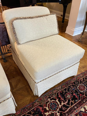 White Accent Chair Lot #2