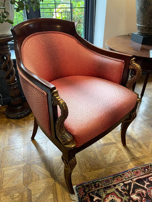 Barrel Accent Armchair Lot #1