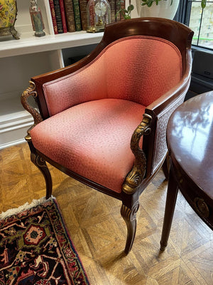 Barrel Accent Armchair Lot #1