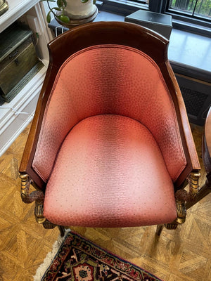 Barrel Accent Armchair Lot #1