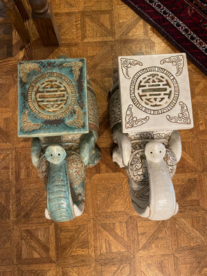 Pair Elephant Plant Stands