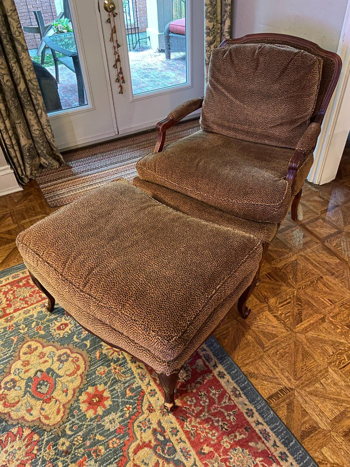 Armchair with Ottoman Lot #1