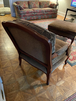 Armchair with Ottoman Lot #1