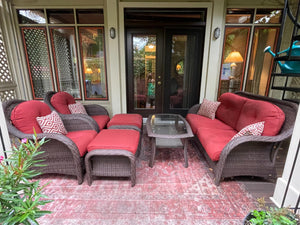 Wicker Patio Conversation Set