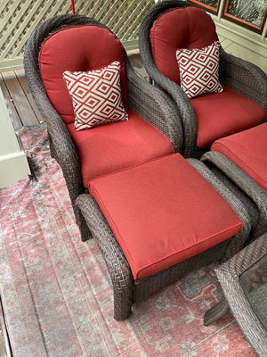 Wicker Patio Conversation Set