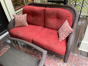 Wicker Patio Conversation Set