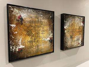 Pair Mixed Media Framed Wall Art – Etienne Gelinas