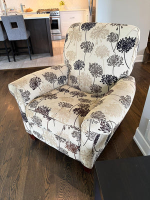 Patterned Reclining Armchair Lot #1