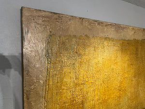 Acrylic, Concrete & Ink on Canvas – Luis Fernando Suprez “La Nina” (4.5ft x 6ft)