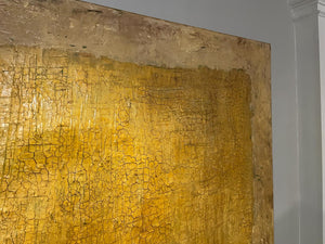 Acrylic, Concrete & Ink on Canvas – Luis Fernando Suprez “La Nina” (4.5ft x 6ft)