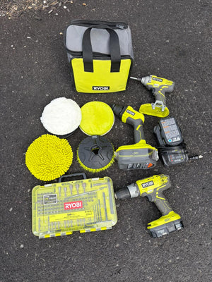 Misc. Ryobi 18V Cordless Drill Lot