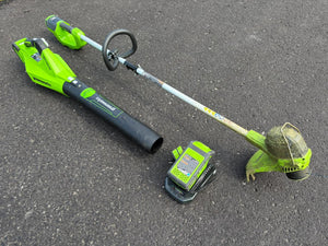 Greenworks 40V Cordless Gardening Tools Lot