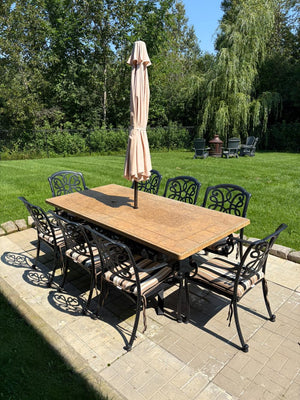 Hauser Cast Metal Patio Set