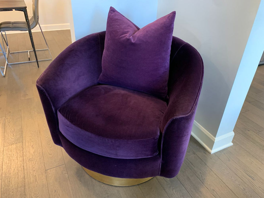 Bernhardt Camino Swivel Barrel Chair Lot #1