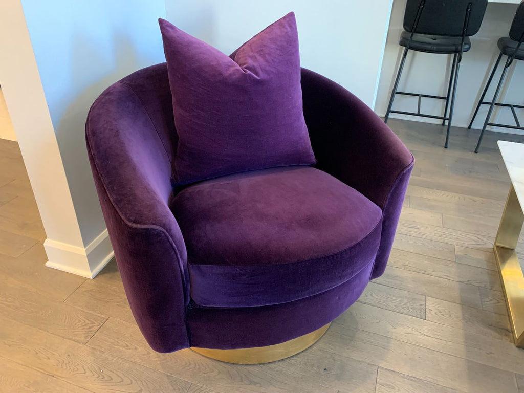 Bernhardt Camino Swivel Barrel Chair Lot #1