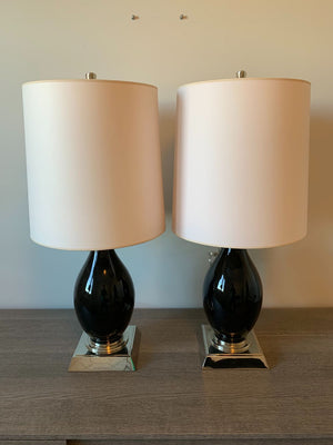 Pair Table Lamps Lot #1 (Adjustable Height)