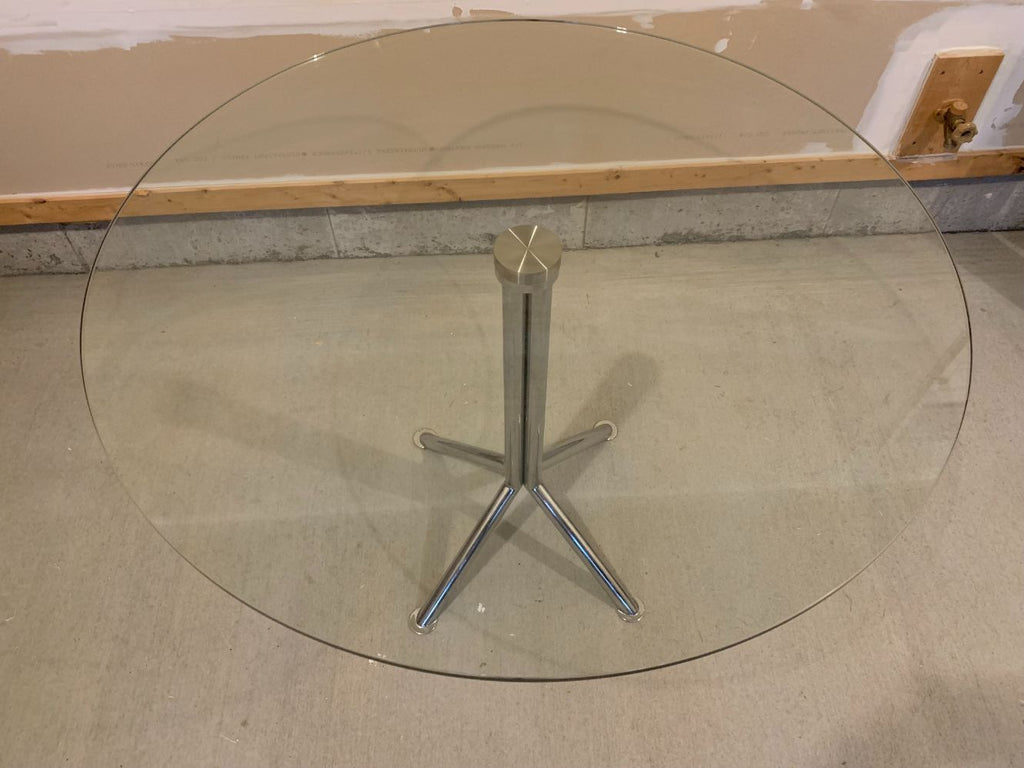 3.5 Foot Plate Glass Kitchen Table