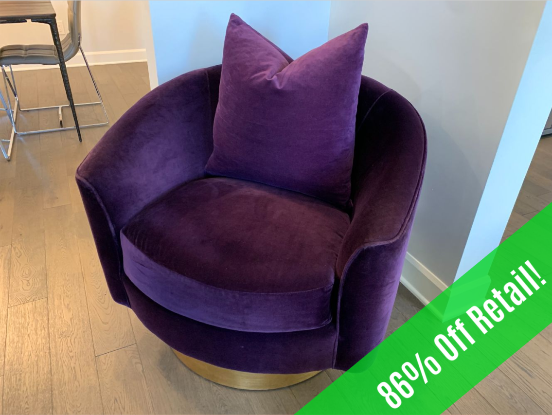 Bernhardt Camino Swivel Barrel Chair Lot #1